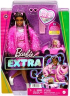 Barbie Extra Lalka Długie Warkocze Piesek w Autku