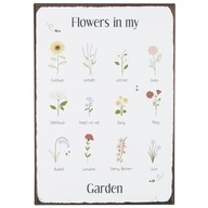ŠTÝLOVÁ TABUĽKA OBRÁZOK DO KUCHYNE Vintage Flowers in my Garden Ib Laursen