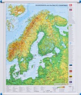 SKANDYNAWIA I KRAJE BAŁTYCKIE MAPA ŚCIENNA