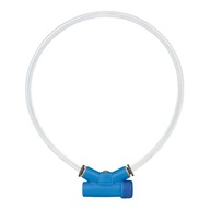 Obojok pre psa Red Dingo Signalizačná lampa modrá Veľkosť S/M (15-50