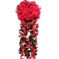 2 balíčky/šarža umelé visiace kvety realistické a živé farby pre