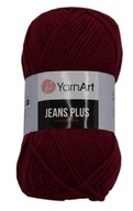 Włóczka YarnArt Jeans PLUS kolor 66 Bordowy