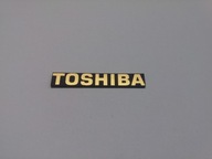 TOSHIBA naklejka emblemat 40 x 6 mm * ZŁOTA