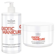 FARMONA EXOTIC MANIKÚRA REGENERAČNÝ KRÉM 500 ML + CUKROVÝ PEELING 300 ML