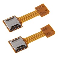 2x Nano SIM adaptér Dvojitý predlžovací kábel