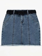 GEORGE śliczna spódnica 122-128 7-8 jeans pasek