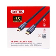 Unitek przewód kabel LUX HDMI 2.0 oplot 1M 4K CEC