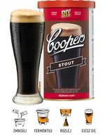 Piwo brewkit Coopers 23l CIEMNE STOUT + drożdże słód piwny jęczmienny
