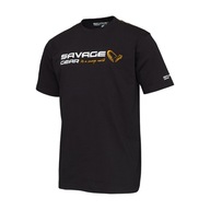 Tričko Savage Gear Signature Logo Black S