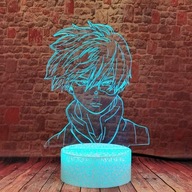 My Hero Academia Shoto Todoroki 3D Illusion lampka nocna MHA LED Anime Lampa