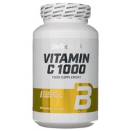 BioTech USA Vitamín C 1000 Divoká ruža 100 tbl Imunita