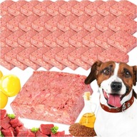 Mokra karma mięso mrożone surowe dla psa wołowina drób witaminy 20kg BARF