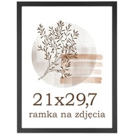 Ramka A4 ramki na zdjęcia 21x30 czarna foto nóżka