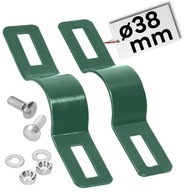 Plotová objímka fi 38 ZELENÁ KPL. PRIECHODNÁ
