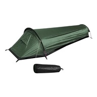 Prenosný kempingový stan vodotesný pre 1 osobu Bushcraft Shelter Easy Army zelený
