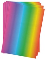 DIY Dúhový papier farebný kriedový 34 x 24,5 20 ks