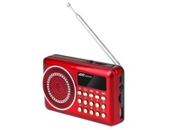 MAŁE Radio przenośne kieszonkowe 3W FM USB AUX SD bateria akumulator BL-5C