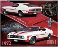 Sign of the Times ZYLD METALOWAY 1972 PLAGÁT FORD MUSTANG Mach1 38x30,5 cm