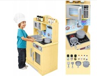Kuchnia Drewniana z Akcesoriami Duża Zabawkowa kuchenka Dla Dzieci Typ B