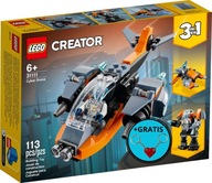 Klocki Creator 31111 Cyberdron + 2 x brelok LEGO - GRATIS