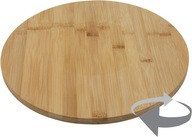 Deska obrotowa talerz z drewna bambusowego 35cm Scandi