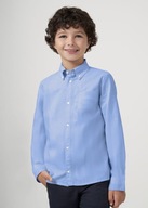 Koszula chłopięca MAYORAL 6125 niebieska, paski - 140