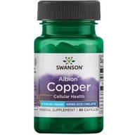 SWANSON ALBION CHELATED COPPER 2MG 60 KAPS MEĎ