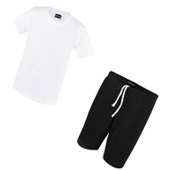 Bavlna oblečenie W-f komplet tričko + šortky 128