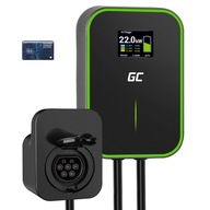 Green Cell Ładowarka EV Wallbox 22kW Type 2 RFID z Wyświetlaczem LCD