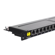 NETRACK 104-13 Netrack patch panel 19 24 portos kat. 6 FTP, 0,5U polccal
