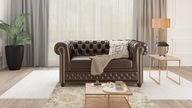 Sofa Chesterfield Pikowana Ekskluzywna 2 osobowa