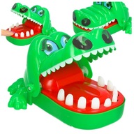 Krokodíl kajman hra u arkádového zubára pre deti vzdelávacia rodinná