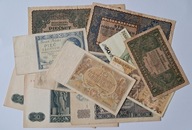 Zestaw Lot Mix Starych Banknotów Polskich 1919 - 1988 - 11 szt