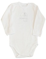 Body niemowlęce r. 80 długi rękaw bawełna body dla noworodka biały kolor