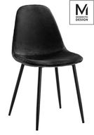 MODESTO stolička LUCY čierna - velúr, kov