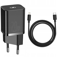 BASEUS SZYBKA ŁADOWARKA DO TELEFONU IPHONE ZASILACZ USB-C 20W PD + KABEL