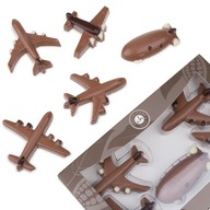 Czekoladowe Figurki Samoloty z Czekolady Prezent dla Taty Pilota Mężczyzny