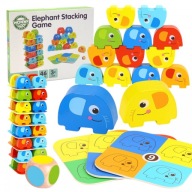 WOOPIE ZÖLD Elefánt az Elefánton FSC ügyességi játék