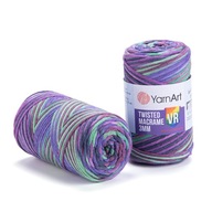 Yarnart Twisted Macrame 3mm VR sznurek ombre 926