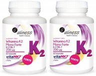 Aliness Vitamín K2 MonoFORTE MK-7 200 µg Zrážanie krvi Silné kosti