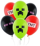 Balony Piksele TNT Mix 6 sztuk Urodziny