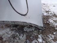 MERCEDES C-KLASA W203 bumper front 744 PDC SREBRNY