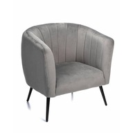 Fotel szary tapicerowany wypoczynkowy do salonu