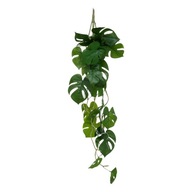 Umelá závesná rastlina zelená MONSTERA 25x85 cm