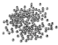 Akrylové perly metalické 3 mm cca 300 ks tmavo strieborné - nikel