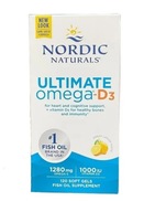 Nordic Naturals Ultimate Omega D3 1280mg Citrón 120 mäkkých kapsúl
