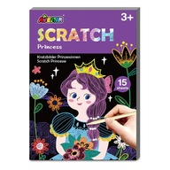 Vystieracie žreby princeznej 15 ks. farebné stieracie žreby Scratch - Avenir