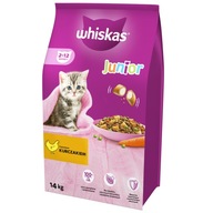 WHISKAS Junior 14kg Sucha Karma Dla Kociąt Z Kurczakiem 2-12 Miesięcy