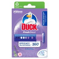 KRĄŻKI ŻELOWE DO WC DUCK FRESH DISCS 36ML LAWENDOWE DZIAŁANIE DO 6 TYGODNI