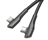 kabel Toocki 90, 100W USB C do USB C 90 stopni, kabel kątowy z 2 stron, 2m.